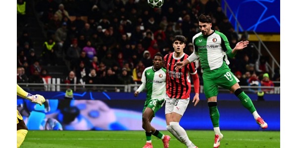 Feyenoord vence Milan e segue para os oitavos de final da Liga dos Campeões Feyenoord vence Milan e segue para os oitavos de final da Liga dos Campeões